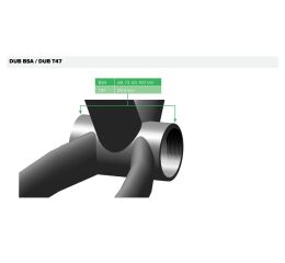 středové složení SRAM DUB English/BSA 68/73mm/73 Road Wide