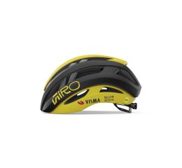 silniční přilba GIRO Aries Spherical Mat Black/Yellow Visma