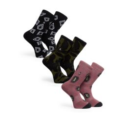 Ponožky Volcom Print Mixer Sock 3Pk