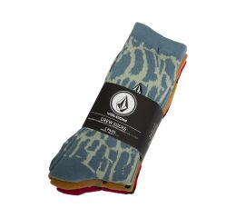 Ponožky Volcom Print Mixer Sock 2 3Pk