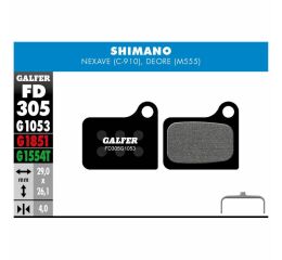brzdové desky GALFER FD305 PERFORMANCE - Shimano