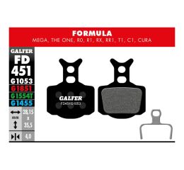 brzdové desky GALFER FD451 PERFORMANCE - Formula