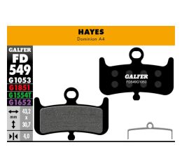 brzdové desky GALFER FD549 PERFORMANCE - Hayes