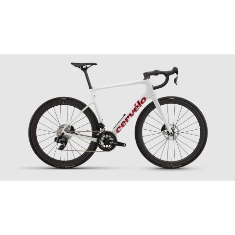 Silniční kolo Cervélo Caledonia-5 Rival AXS Vanilla/Cherry 56