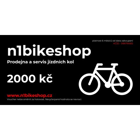 voucher n1bikeshop 2000 kč