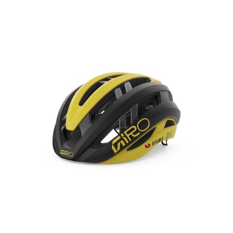 silniční přilba GIRO Aries Spherical Mat Black/Yellow Visma