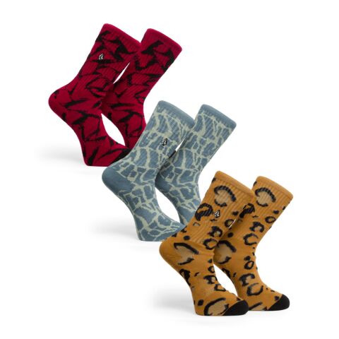Ponožky Volcom Print Mixer Sock 2 3Pk