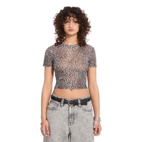 Dámské triko Volcom Rawly Knit Ss Mesh