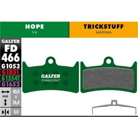 brzdové desky GALFER FD466 PRO - Hope, Trickstuff