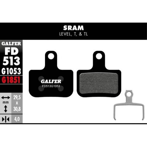 brzdové desky GALFER FD513 - SRAM černé